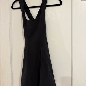 Outdoor Voices Black Halter Mini Sundress